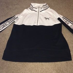 PINK half zip sweatshirt