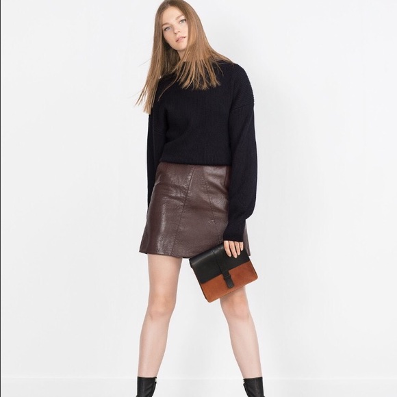 SALE Faux Leather Zara Skirt