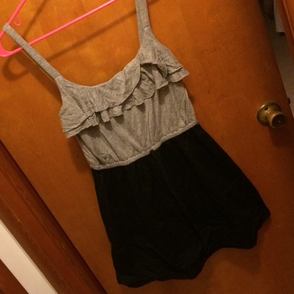 Bebop grey and black dress juniors size large L