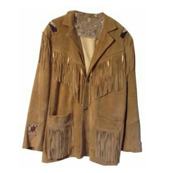 Jackets & Blazers - Hand beaded suede jacket