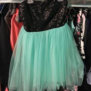 Teal dress