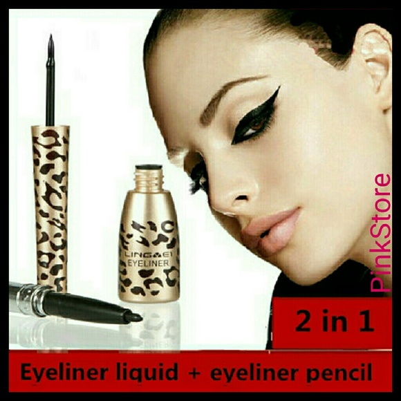 1x Leopard Eyeliner Liquid/w Pencil 2in1