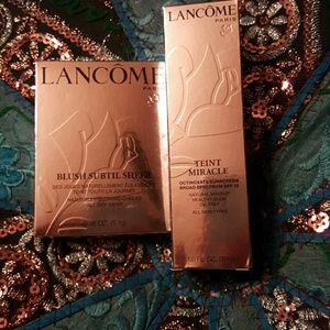 Lancome foundation and blush