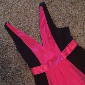 Pink and Black Dress