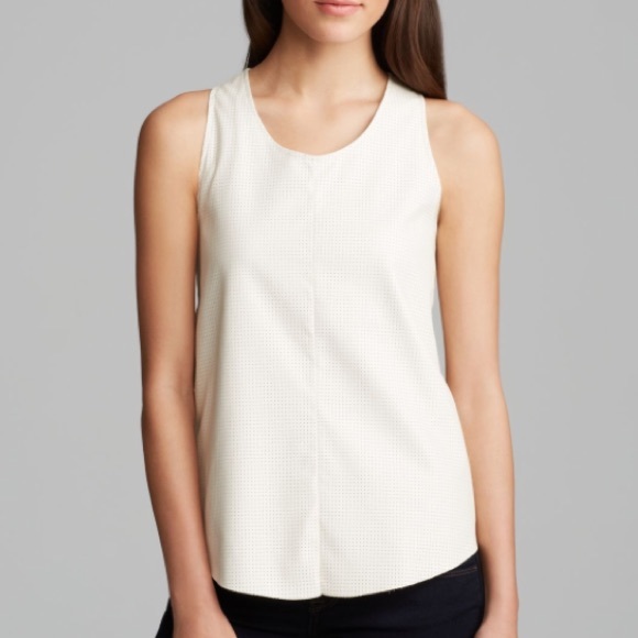 NWT Townsen Faux Leather Perforated Tank