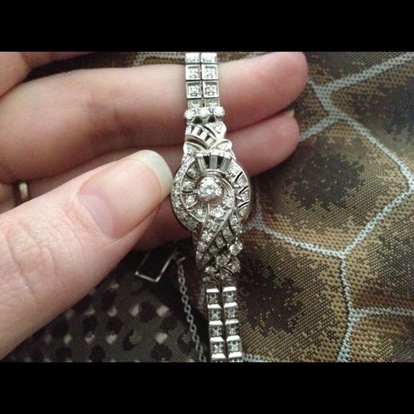 💍Diamond Gold Bracelet Appraised Art Deco Vintage - Picture 2 of 4