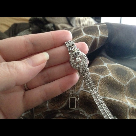 💍Diamond Gold Bracelet Appraised Art Deco Vintage - Picture 3 of 4