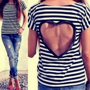 Heart Cut-out tee