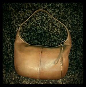 Classic Coach Ergo Soft Cognac Leather Hobo Purse