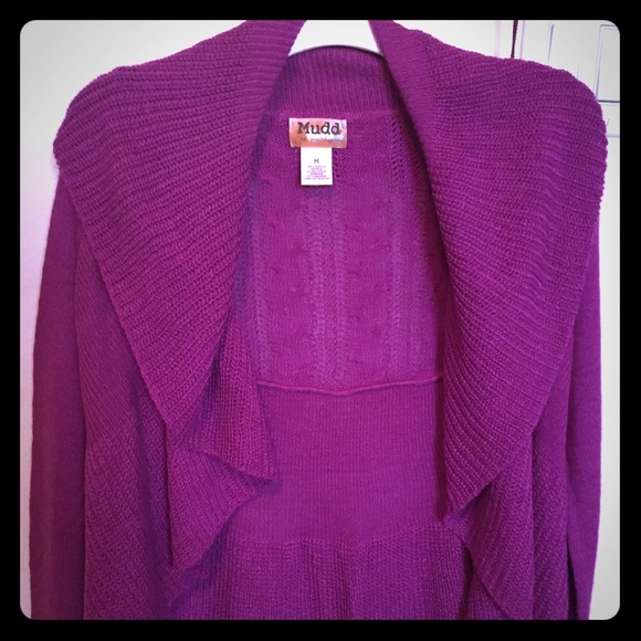 NWOT purple sweater jacket.