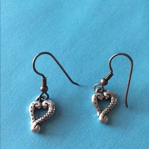 Brighton Tuscan Etched Heart Earrings