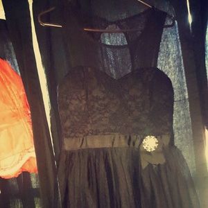 Black short formal dress