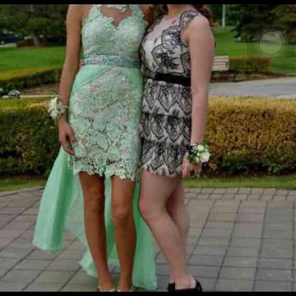 Mint prom dress