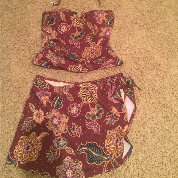 NWOT Newport News sarong tankini