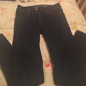 American Eagle dark washed jeggings- 00