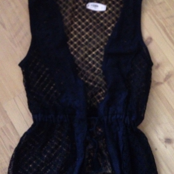 BLACK Crochet Maxi Swim Cover Up - Picture 4 of 5