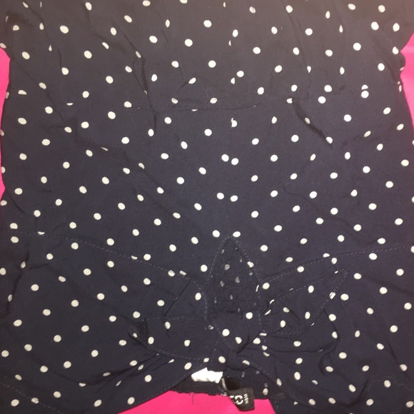 Blue and white polka dot romper - Picture 2 of 3