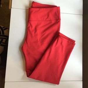 Bright Red Fabletics Leggings