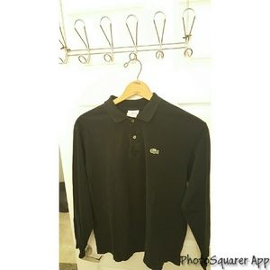 Black lacoste Polo
