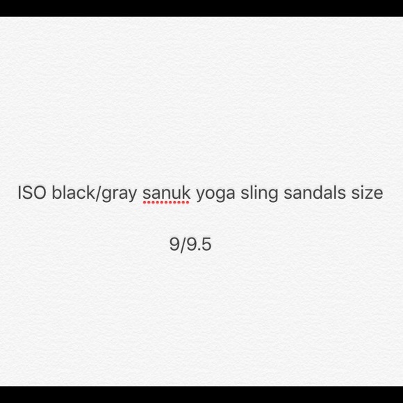 ISO black/gray sanuk sandal