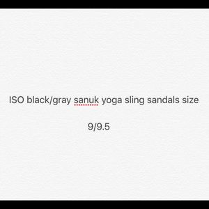 ISO black/gray sanuk sandal