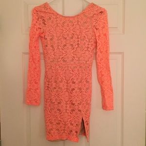 Bright Peach Dress