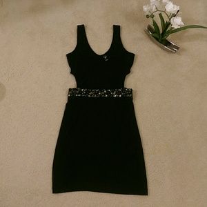 Sexy short black dress