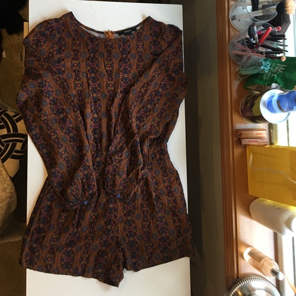 Tribal print romper