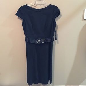 Black belted Antonio Melani dress