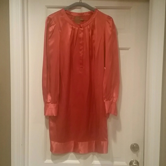 Ali Ro Charmeuse Shirt Dress.