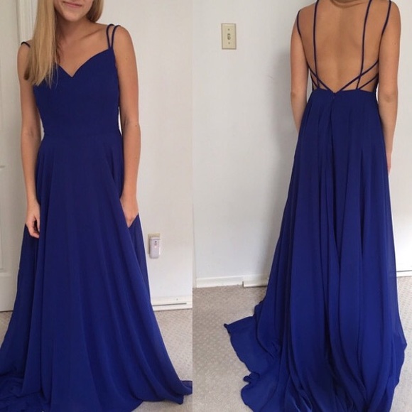 Sherri Hill Dresses & Skirts - Royal Blue Prom Dress || Backless w/ Train