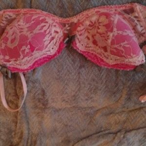 Pink bra