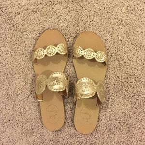 Jack Rogers Lauren style Platinum