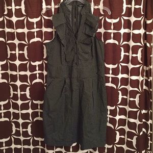 NWOT black & white polka dotted halter style dress