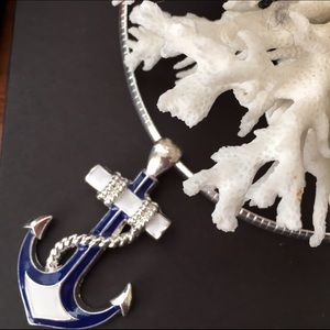 Nwot anchor necklace with 20" chain