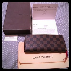 Clemence Damier Ebene wallet