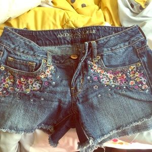 American Eagle jean shorts.