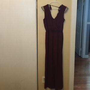 Maroon jumpsuit