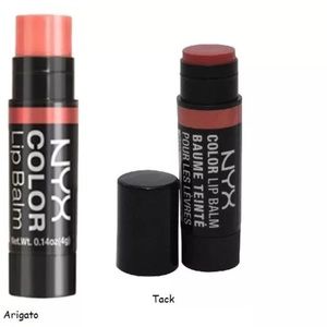 (2) NYX Cosmetics Lip Balm - Arigato & Tack NEW