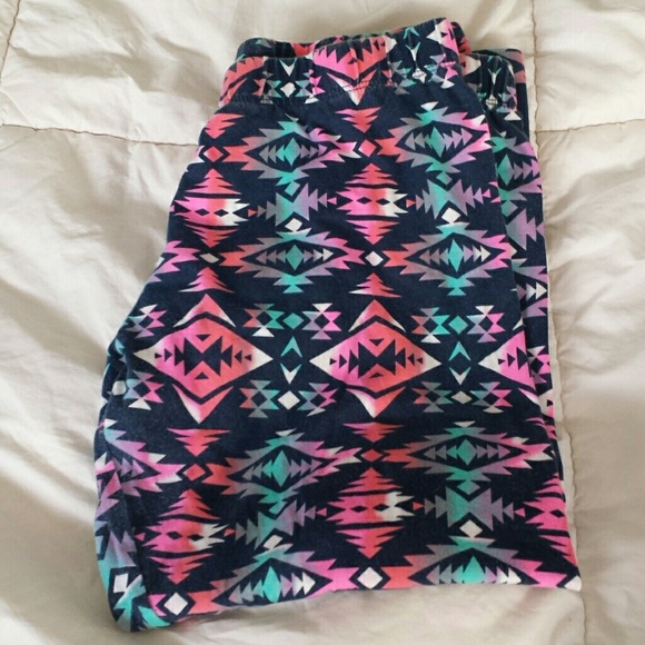 Aztec Print Leggings | Size Large