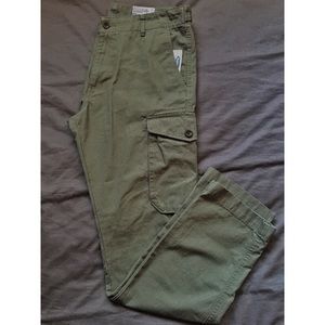 NWT Men's Hunter Green Old Navy Slim Fit Cargos
