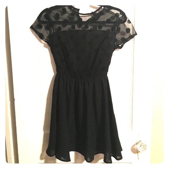 Little black polka dots dress