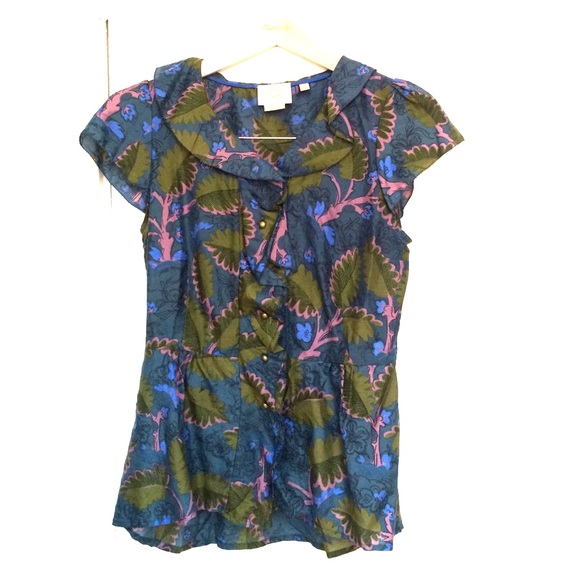Anthropologie peplum blouse