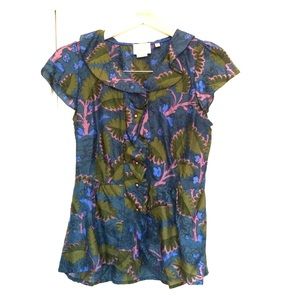 Anthropologie peplum blouse