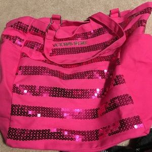 Vs pink sequins bag