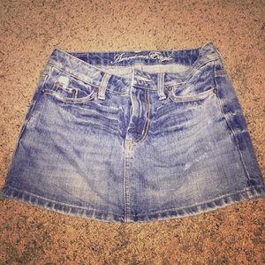 Denim mini skirt