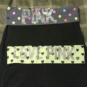 Two pairs of Pink yoga pants