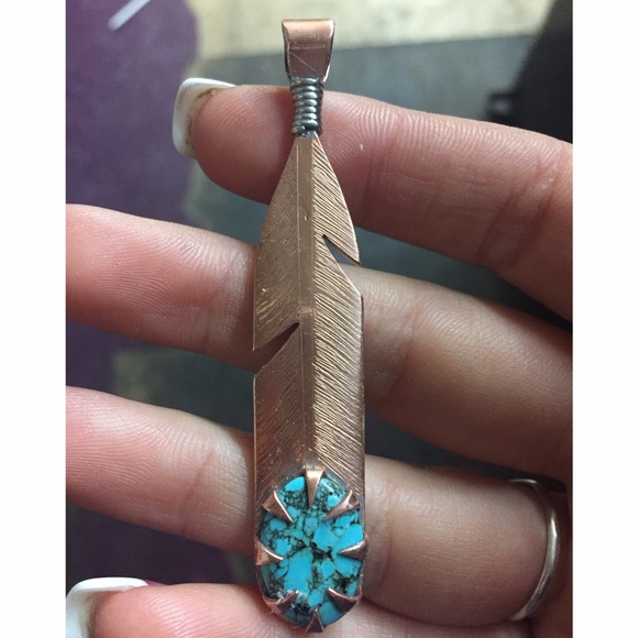 Custom made copper pendant