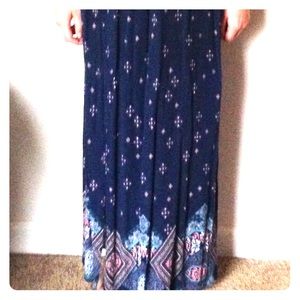 High Waisted Bohemian Pattern Maxi Skirt Rue 21