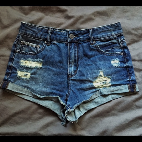 Garage Pants - High Waisted, Ripped Shorts from Garage
